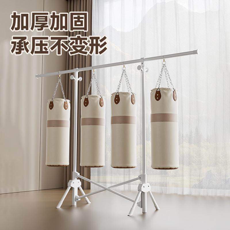 稳纳可折叠晾衣架落地阳台家用伸缩不占地晒衣架室内晒被子晾衣杆,淘宝优惠券,粉丝福利购,淘宝优惠卷
