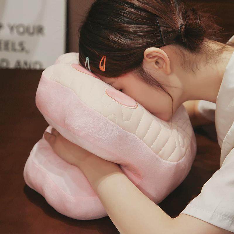 夏季冰丝午睡枕趴睡枕小学生办公室趴桌子睡觉枕头凉感午休神器,淘宝优惠券,粉丝福利购,淘宝优惠卷