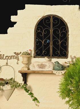 铁艺ins假窗挂件真窗户露台客餐厅壁饰隔断花园背景墙软装饰品