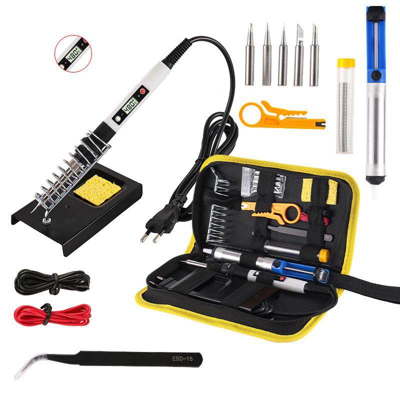 80W数显电烙铁套装可调温恒温焊接电烙笔维修工具烙画笔工具包,淘宝优惠券,粉丝福利购,淘宝优惠卷