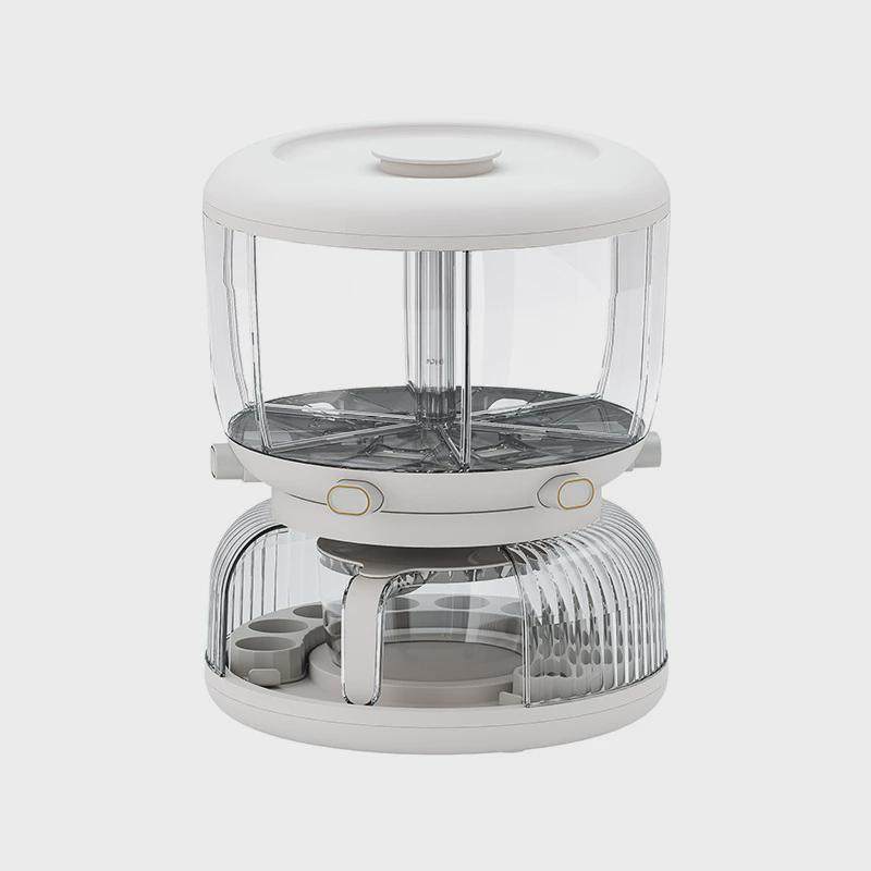 五谷杂粮收纳盒旋转米桶防虫防潮密封分格储米箱米缸赠收纳鸡蛋盒,淘宝优惠券,粉丝福利购,淘宝优惠卷