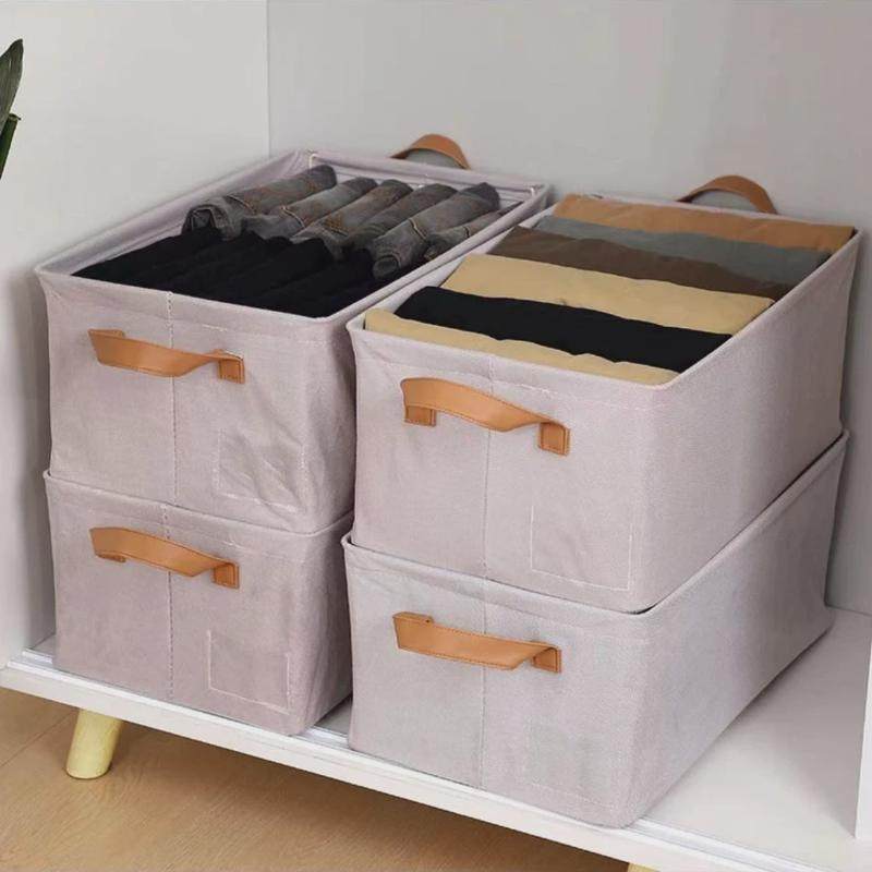 新款天竺棉收纳筐用衣物整理收纳盒子布艺可折叠手提大号置物盒,淘宝优惠券,粉丝福利购,淘宝优惠卷