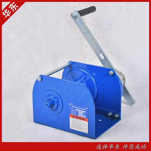 重型双向自锁手动绞盘/绞车小型0.5手摇绞盘1吨2吨3t吨 - 图0