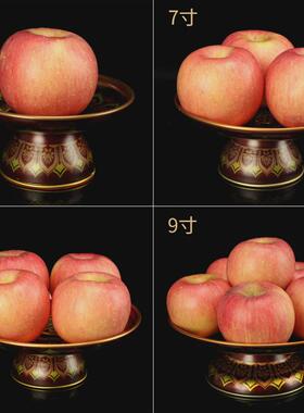 合金供盘高脚佛前水果盘贡盘莲花招财供奉上供果盘