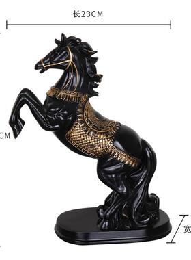 树脂马玄关马到成功跃马中式家居饰品客厅家居摆件办公室开业礼品