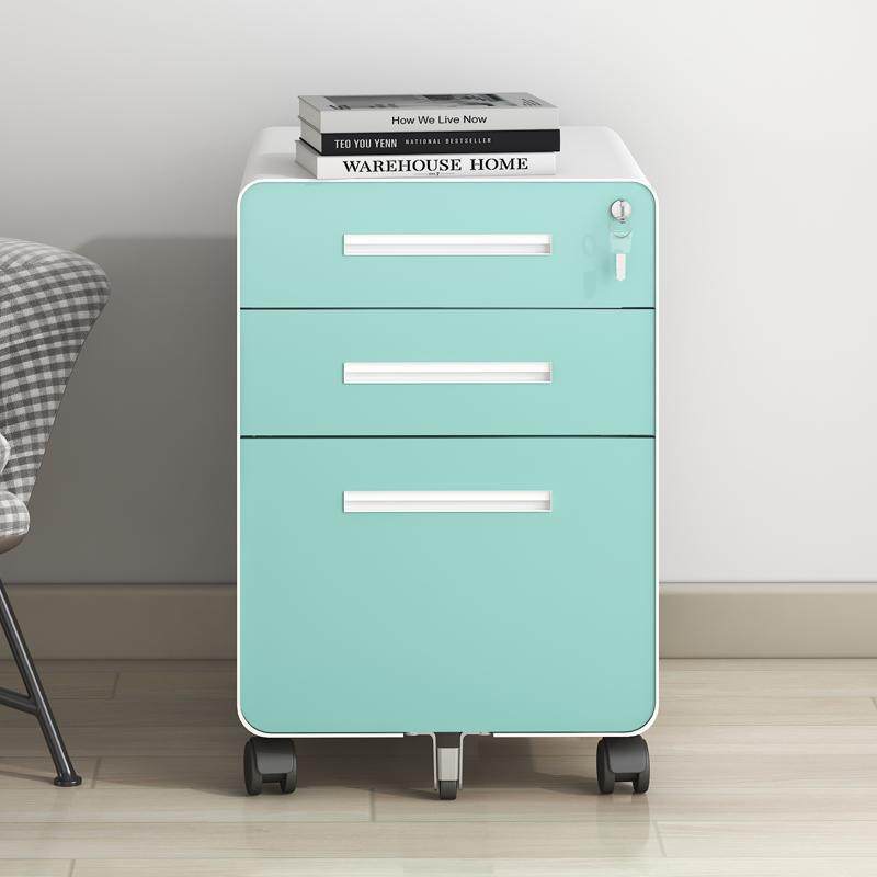 文件柜桌下活动柜铁皮办公室储物柜移动矮柜带锁抽屉柜收纳小柜子,淘宝优惠券,粉丝福利购,淘宝优惠卷