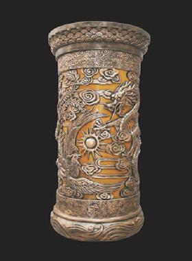 龙柱祥云柱源头厂家酒店大堂包柱景观罗马柱玻璃钢装饰柱装饰摆件