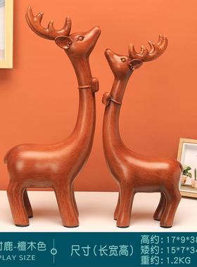 创意树脂工艺礼品创意欧式家居装饰摆件麋鹿摆件厂家批发情侣批发