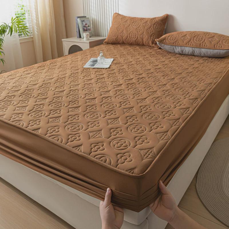 防水隔尿床笠单件夹棉加厚席梦思床垫保护罩防尘防滑床套床罩 - 图3