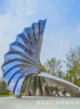 大型不锈钢雕塑几何发光镂空动物月亮地球仪广场树形伞状景观厂家