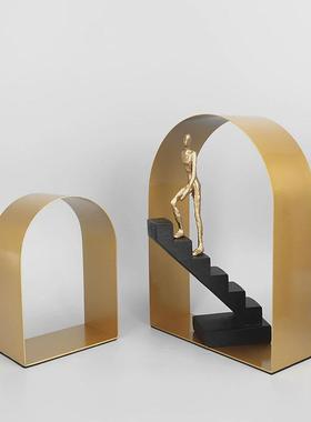 现代简约电视柜金属拱形门型摆件客厅酒柜样板间几何家居软装饰品