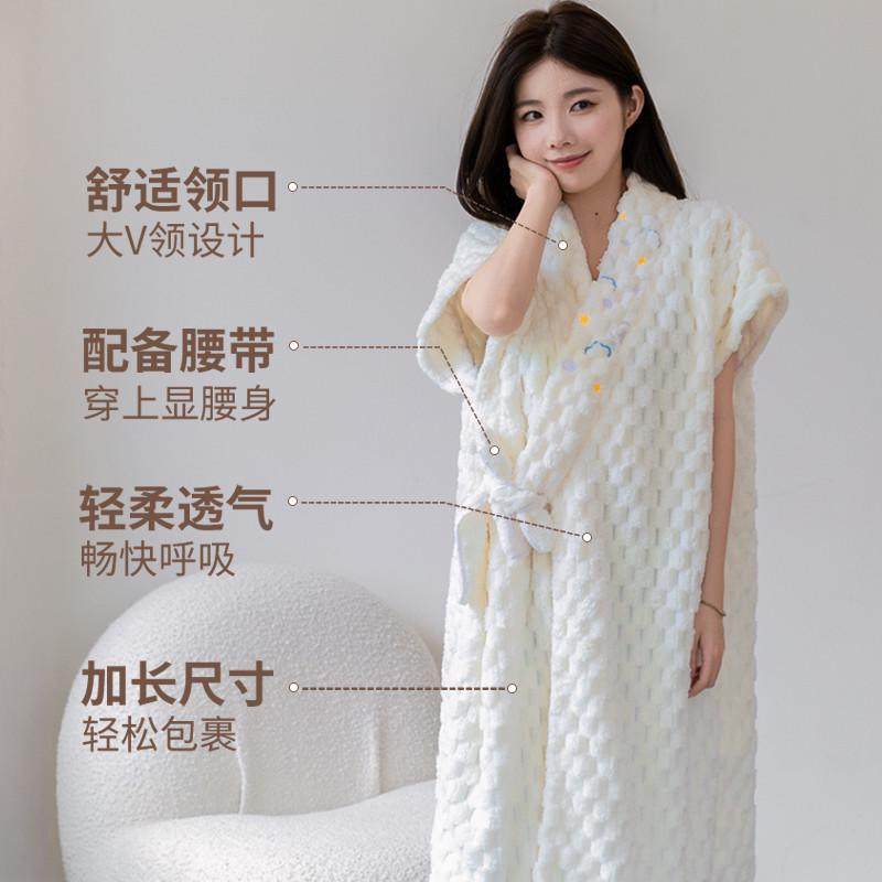 可穿式浴巾三件套女洗澡裹巾大人比柔顺全棉吸水浴裙2024新款睡袍,淘宝优惠券,粉丝福利购,淘宝优惠卷