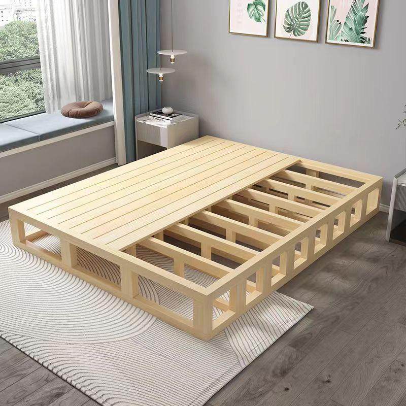排骨架落地护腰床板实木床硬板床垫日式矮床无床头榻榻米床架子,淘宝优惠券,粉丝福利购,淘宝优惠卷