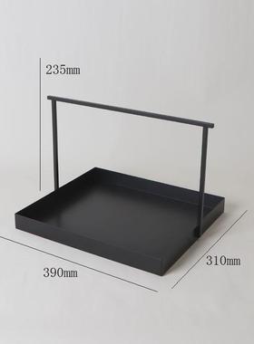 新中式创意客厅摆设卧室托盘摆件酒店样板房间软装配饰工艺品餐桌