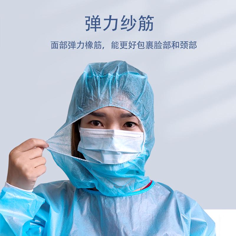 一次性无纺布头套 无纺布太空帽 食品厂隔离防护赛车卡丁车头套 - 图0