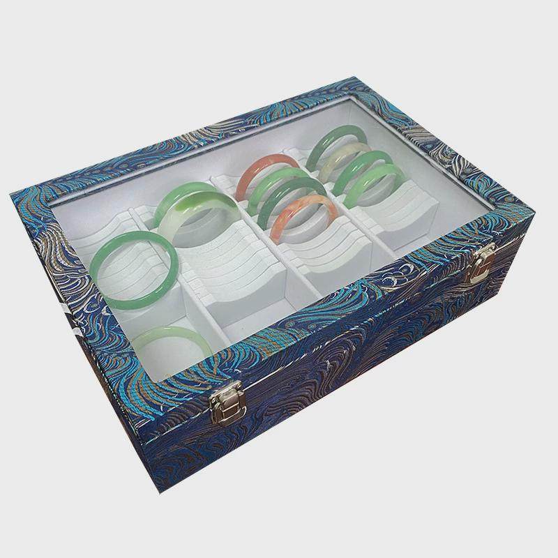 防尘玻璃盖手镯盒子收纳首饰珠宝箱戒指手镯文玩收纳展示盒手镯箱,淘宝优惠券,粉丝福利购,淘宝优惠卷