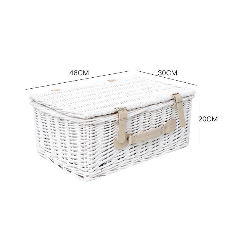 野餐篮子藤编带餐具野餐筐手提带盖保温收纳筐旅行户外露营储物箱,淘宝优惠券,粉丝福利购,淘宝优惠卷