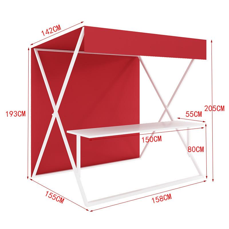 集市摊位地摊货架夜市架商业街网红铁艺展示架贩卖桌户外促销架子 - 图0