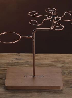 创意红酒杯架倒挂悬挂欧式酒柜装饰品摆件家用简约挂杯架高脚杯架