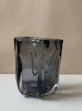 创意现代简约摆设玻璃花瓶摆件餐桌电视柜家居客厅玄关装饰插花大