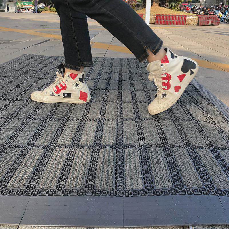 Hotel outdoor non-slip floor mats, shopping mall entrance door mats, company outdoor entrance module splicing welcome foot mats, carpets