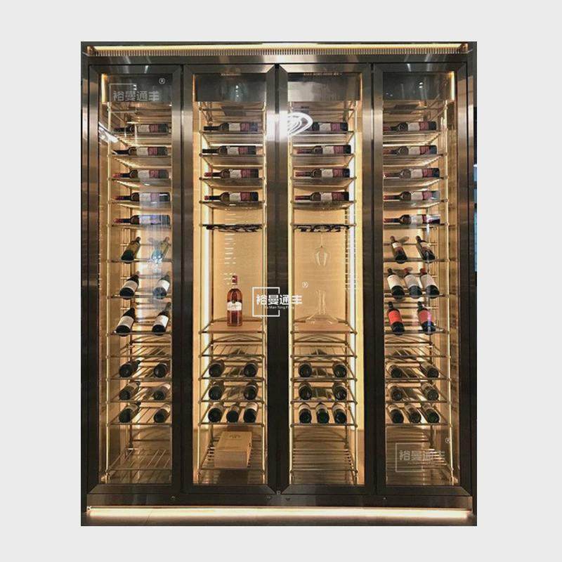 欧式红酒柜不锈钢红酒架子展示架复古酒窖嵌入式恒湿恒温酒柜,淘宝优惠券,粉丝福利购,淘宝优惠卷