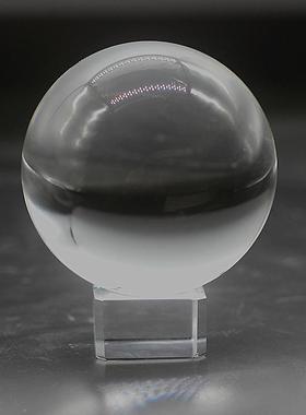 20厘米透明水晶球光球摆件魔术大小球道具拍照摄影实心内雕玻璃球