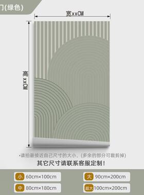 f63x移门贴纸厨房门贴画装饰卫生间玻璃贴阳台衣柜推拉门电梯改造