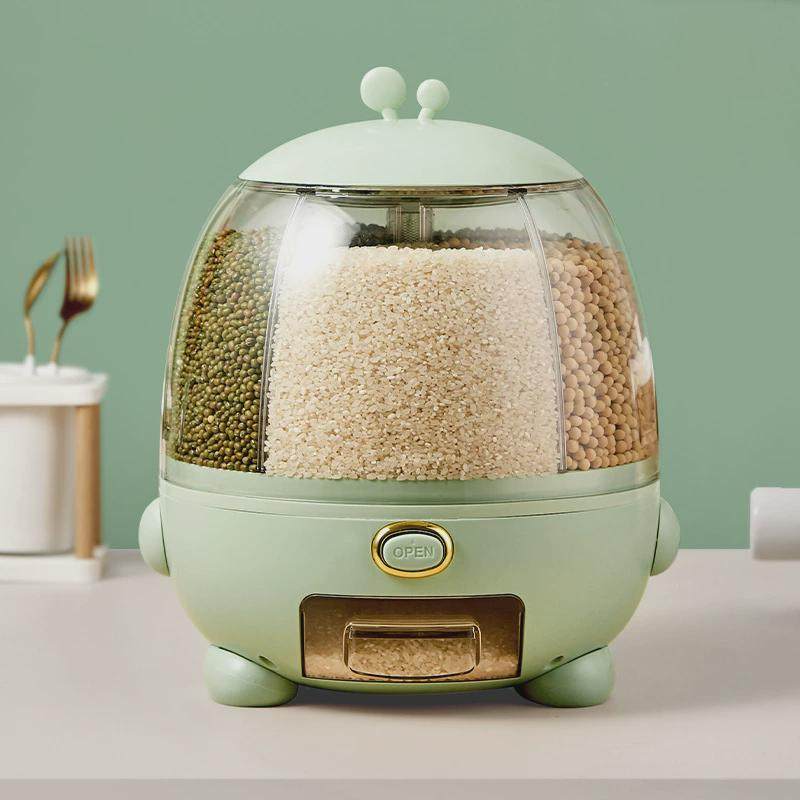 旋转米桶家用大容量米箱杂粮桶防虫防潮密封米缸分格装米桶储米箱,淘宝优惠券,粉丝福利购,淘宝优惠卷