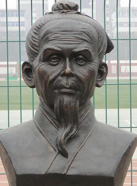 铜雕古代名人头像雕塑数学家祖冲之铜像校园人物雕塑装饰摆件肖像