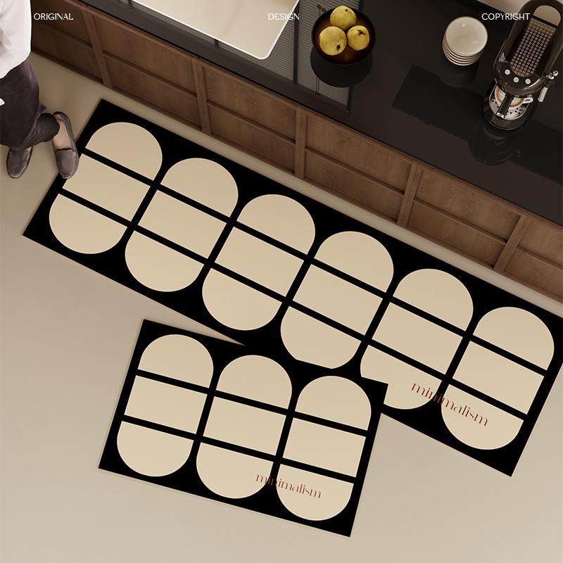 ins厨房防滑地垫速干高级感防油可擦免洗入户门口长条地毯,淘宝优惠券,粉丝福利购,淘宝优惠卷