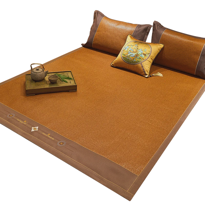 藤席冰丝凉席1.8m床折叠1.5米宽软草席子双人双面正反冬夏两用,淘宝优惠券,粉丝福利购,淘宝优惠卷