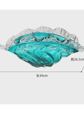 轻奢简约现代花瓶摆件客厅家居摆件茶几琉璃餐桌干花器北欧装饰品