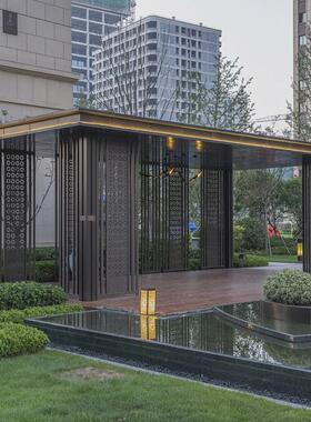 金属廊架不锈钢雕塑大型景观工程园林广场异形景亭不锈钢廊架雕塑