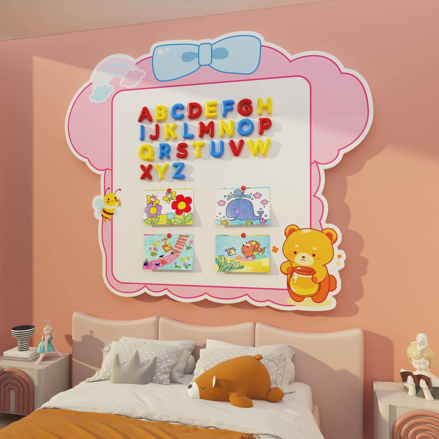 磁性黑板墙贴家用可移除儿童房间卧室墙面装饰公主房间布置磁性力,淘宝优惠券,粉丝福利购,淘宝优惠卷