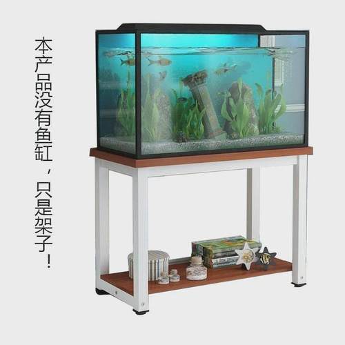 热销鱼缸架子鱼缸底柜金属鱼缸桌子铁艺支架双层鱼缸底座鱼缸架子 - 图2
