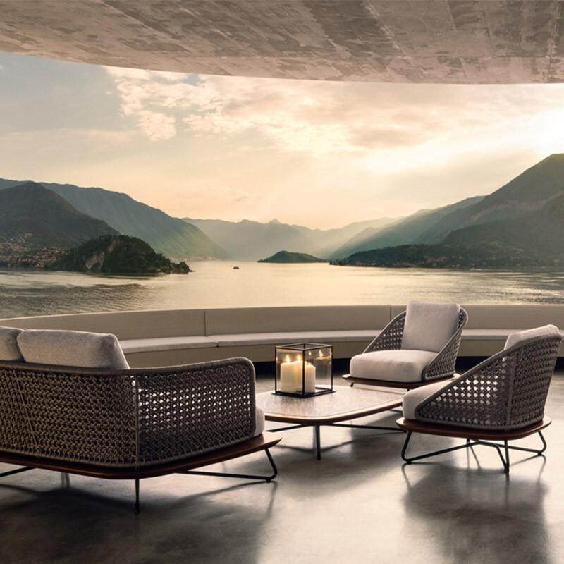 户外沙发庭院柚木藤沙发组合防水防晒别墅露天阳台藤编沙发家具,淘宝优惠券,粉丝福利购,淘宝优惠卷