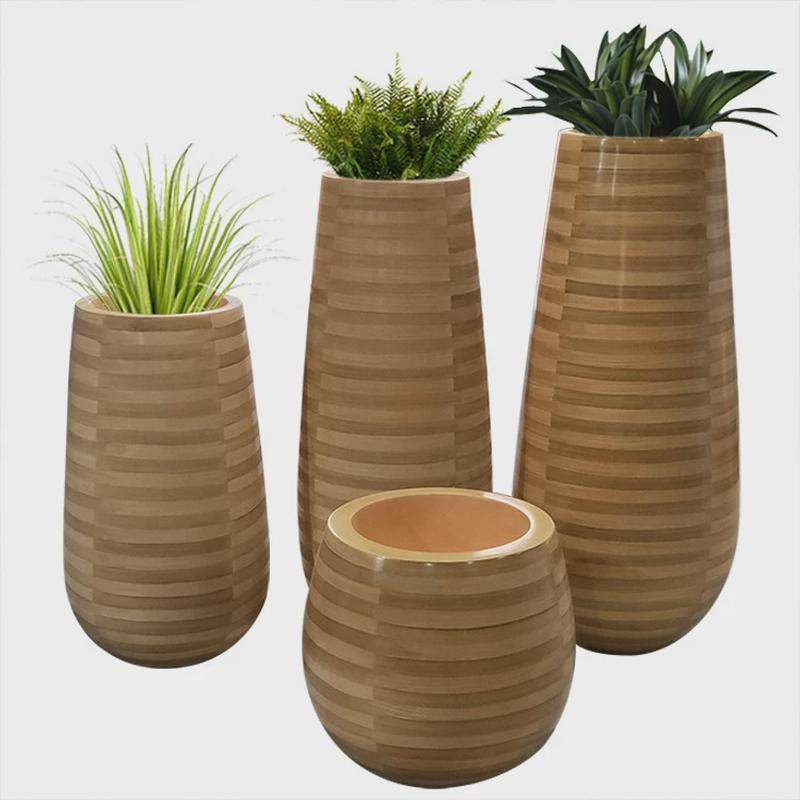 简约卧室商场花插工艺玻璃钢花盆树脂客厅居家园林机场落地花瓶,淘宝优惠券,粉丝福利购,淘宝优惠卷