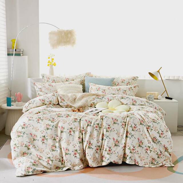 Aifeiyang thickened furry sheet quilt cover cotton four-piece set 140g weight platinum bedding dormitory bedding three