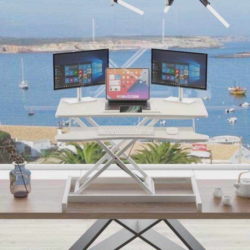 #站立笔记本升降桌折叠电脑桌办公桌上增高架可升降桌移动站工作,淘宝优惠券,粉丝福利购,淘宝优惠卷