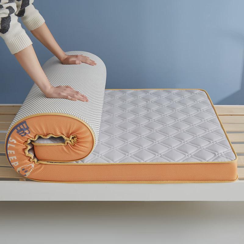 折叠床垫宿舍学生褥子海绵软垫乳胶单人记忆棉垫被90x190寝室 - 图0