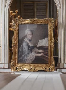 小众复古轻奢卧室玄关餐厅走廊墙面装饰美式组合挂画名宿屋壁画