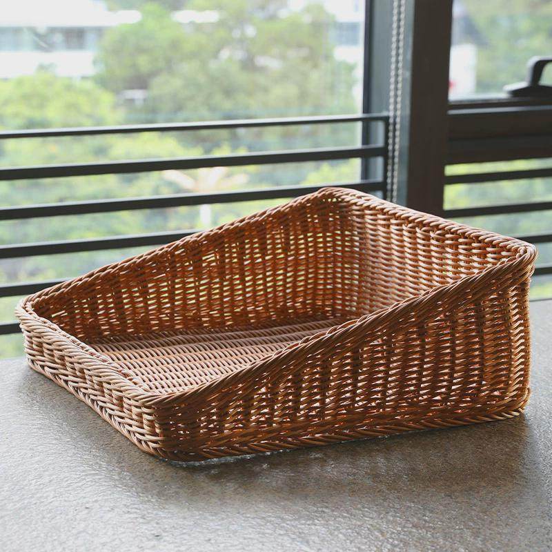 桂味源超市橱窗展示陈列筐塑料仿藤编织篮面馒头水果蔬菜收纳篮,淘宝优惠券,粉丝福利购,淘宝优惠卷