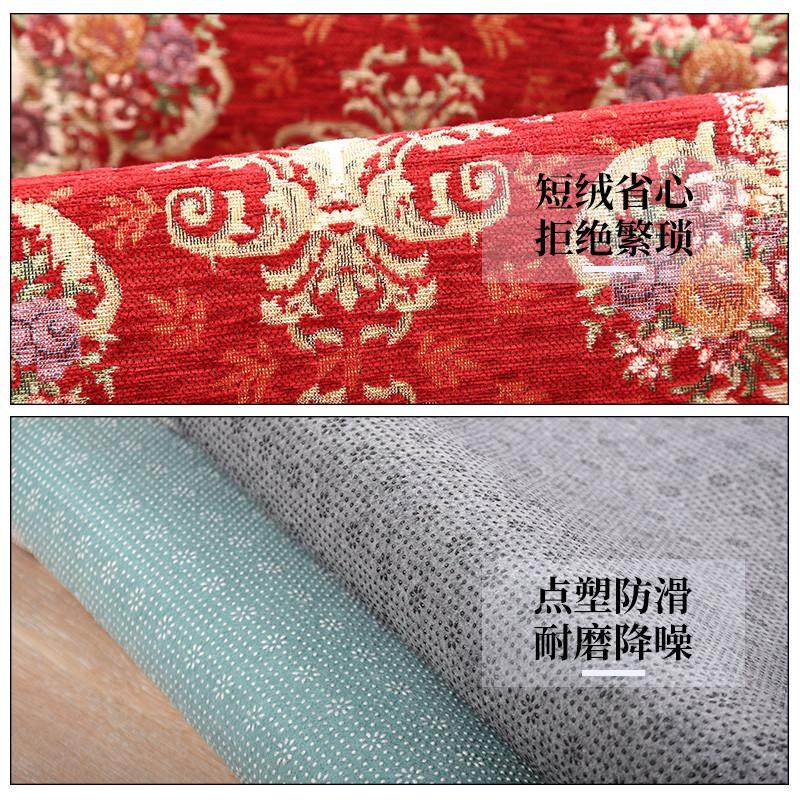 欧式厨房地垫卧室床边客厅地毯吸水防滑家用门厅入户加长脚垫红色,淘宝优惠券,粉丝福利购,淘宝优惠卷