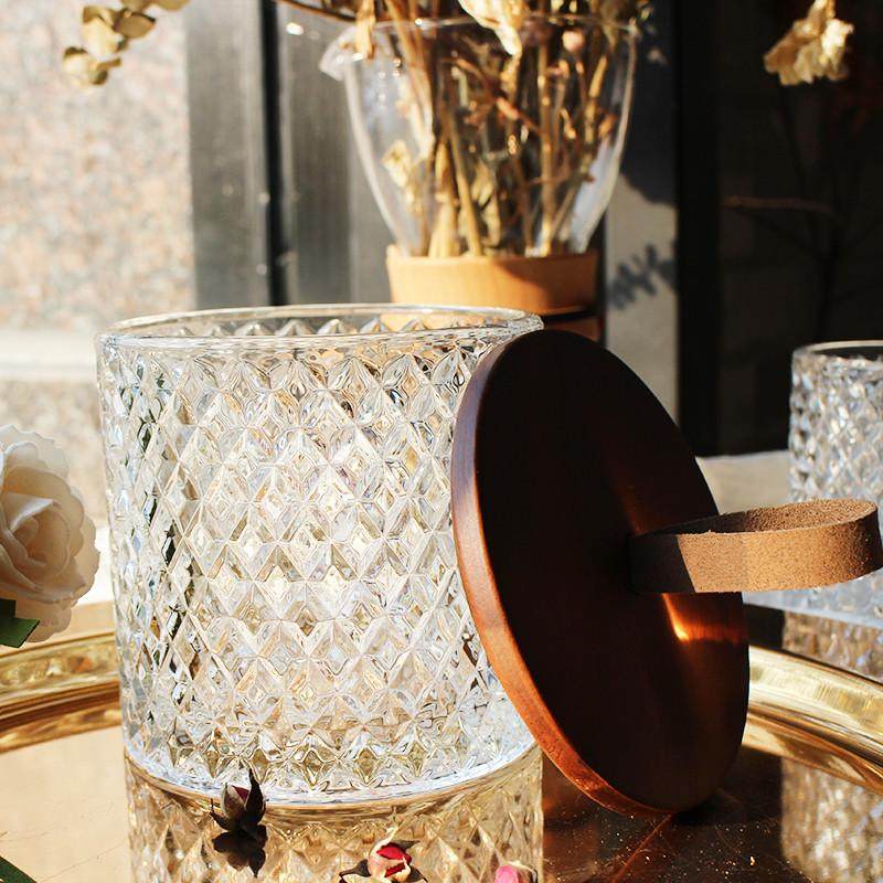 7Y欧式玻璃密封罐化妆棉收纳罐用桌面牙签罐棉签收纳盒防尘带盖,淘宝优惠券,粉丝福利购,淘宝优惠卷