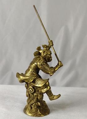 7寸铜猴子齐天大圣 雕像铜孙悟空摆件美猴王 铜像家居装饰工艺品