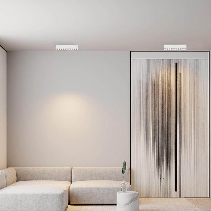 新款长条明装格栅灯客厅过道吸顶斗胆灯led卧室盒子灯无主灯射灯,淘宝优惠券,粉丝福利购,淘宝优惠卷