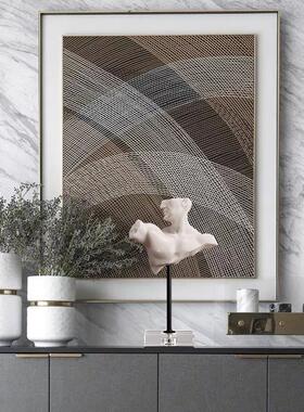 北欧风格半身人物造型摆件样板房样品间客厅电视柜书桌书房装饰品