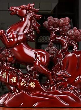 热销大展宏图笔筒摆件仿木摆设品工艺品老板办公室桌面老鹰书房装