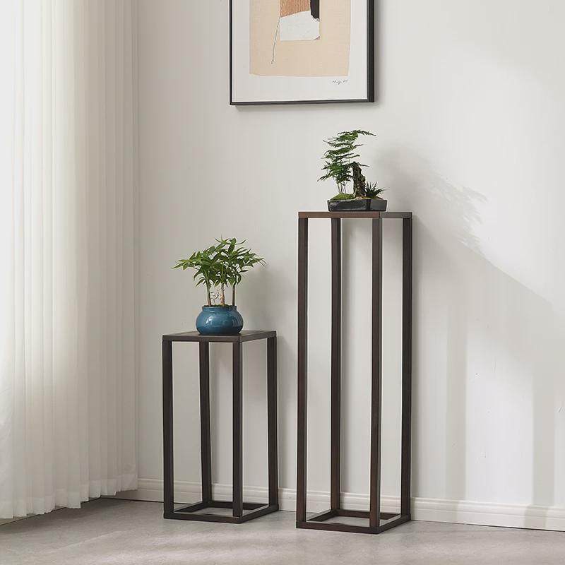 9W实木花架花架子客厅落地式木质中式摆件花盆架室内盆景新中式花,淘宝优惠券,粉丝福利购,淘宝优惠卷